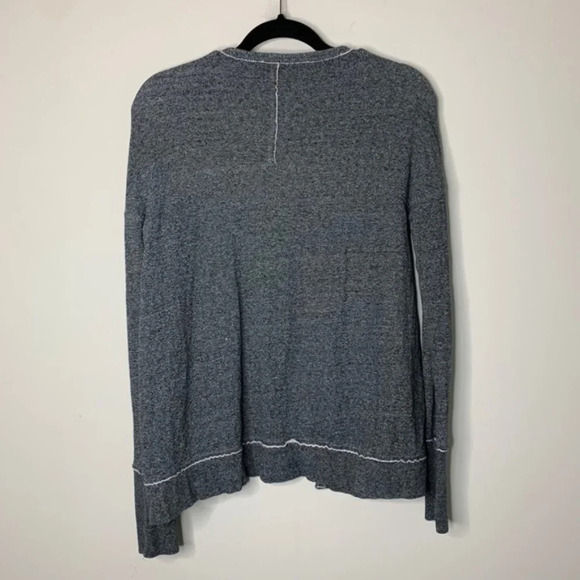 Roots Women's Cardigan Sweater Heathered Open front Buttons Cotton y2k 2000s S - Picture 9 of 9